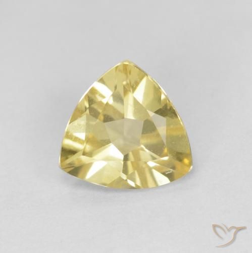1.03ct Natural Light Golden-Yellow Beryl, Trillion, VVS