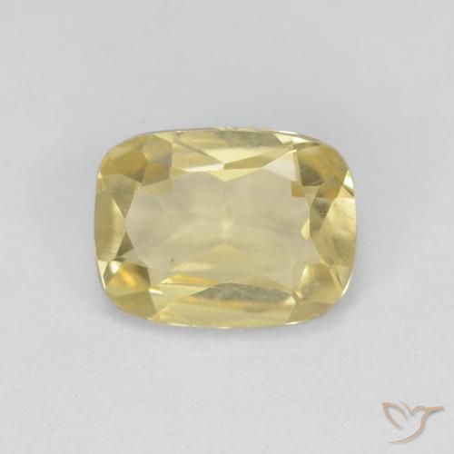 1.25ct Natural Light Gold Beryl, Cushion, VVS