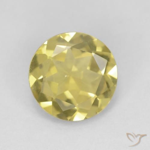 1.48ct Natural Earthy Yellow Beryl, Round, VVS