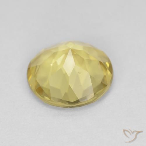 Beryl Gemstone in 8 mm (calibrated) Size for Sale, Beryl Stone in Earthy Yellow Color