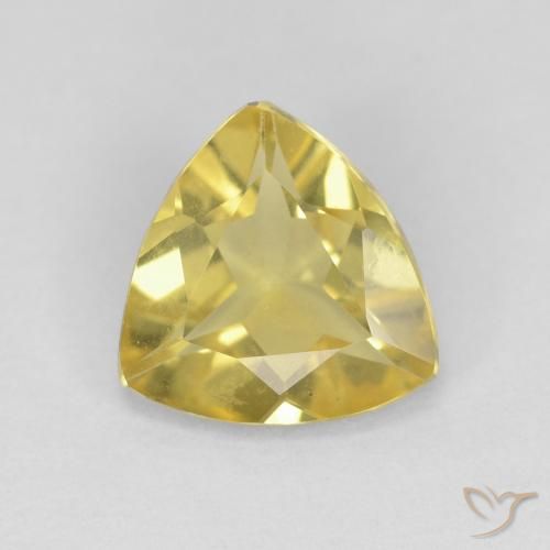 1.27ct Natural Yellowish Gold Beryl, Trillion, VVS