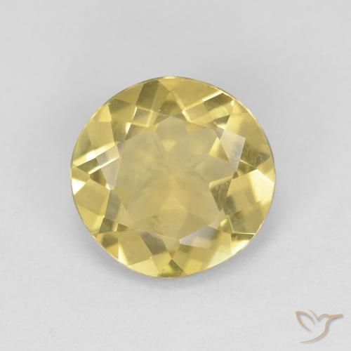 1.43ct Natural Mellow Yellow Beryl, Round, VVS