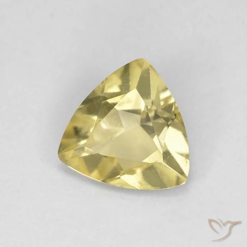 0.86ct Natural Light Laguna Yellow Beryl, Trillion, VVS