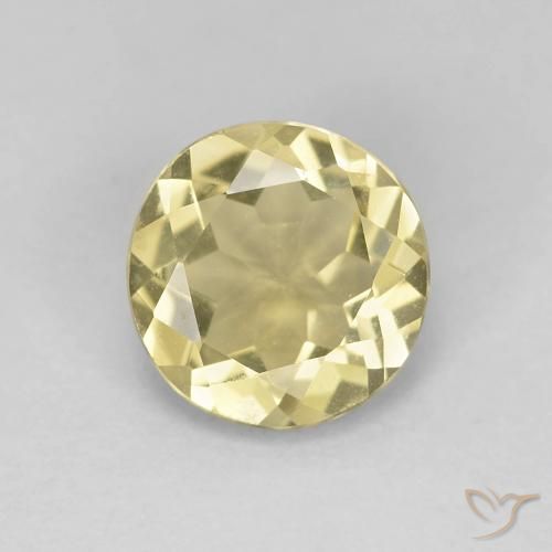 1.55ct Natural Warm Yellow Beryl, Round, VVS