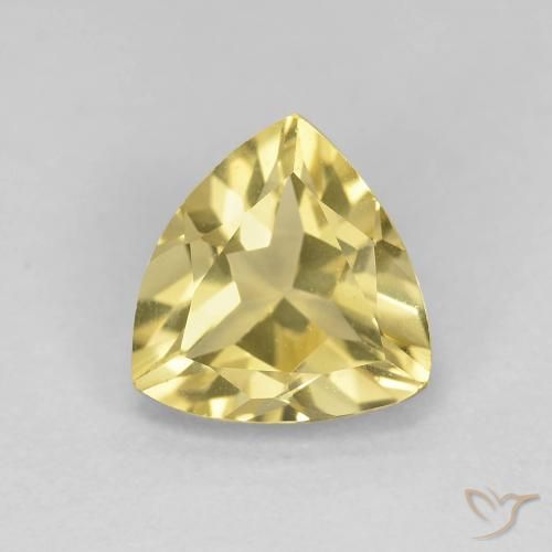 1.32ct Natural Light Golden-Yellow Beryl, Trillion, VVS
