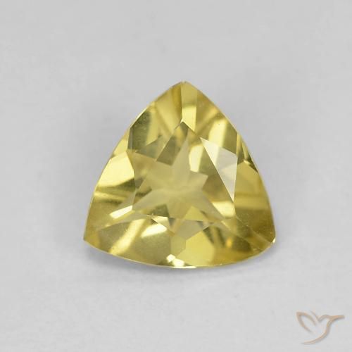 0.81ct Natural Light Golden-Yellow Beryl, Trillion, VVS