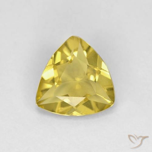 0.93ct Natural Tuscany Yellow Beryl, Trillion, VVS