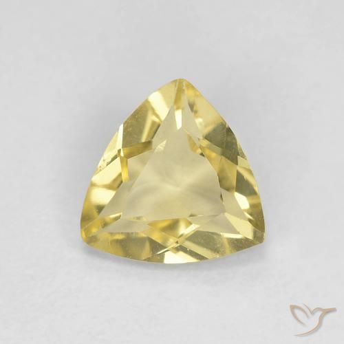 0.88ct Natural Tuscany Yellow Beryl, Trillion, VVS