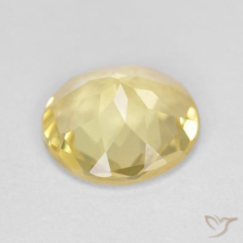 Beryl Gemstone in 9 mm (calibrated) Size for Sale, Beryl Stone in Light Earthy Yellow Color