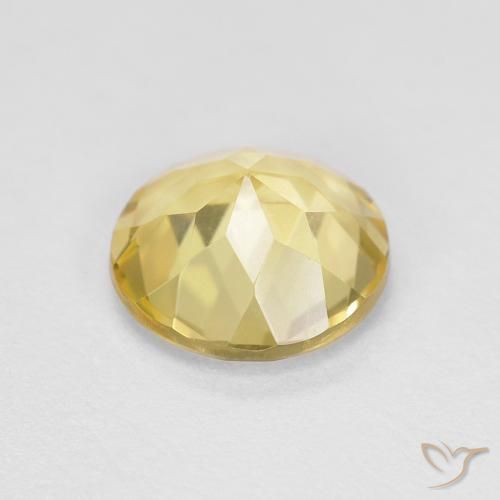 Beryl Gemstone in 7 mm (calibrated) Size for Sale, Beryl Stone in Tuscany Yellow Color