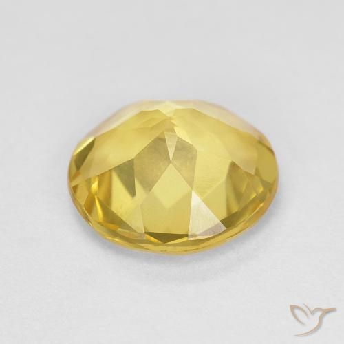 Beryl Gemstone in 8 mm (calibrated) Size for Sale, Beryl Stone in Pale Yellow Color
