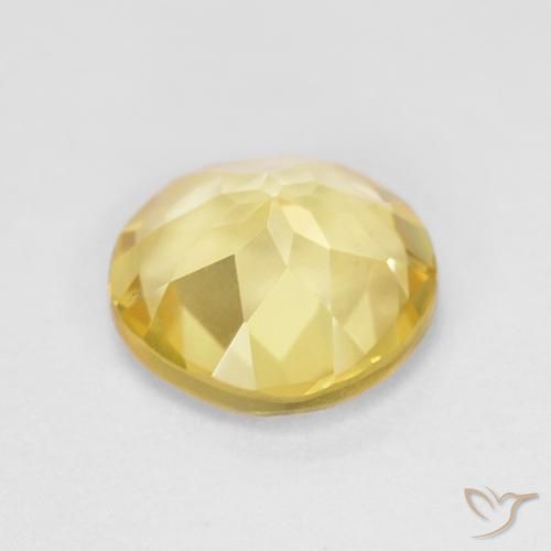 Beryl Gemstone in 8 mm (calibrated) Size for Sale, Beryl Stone in Light Yellow Color