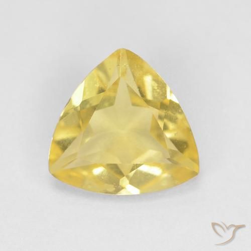 0.94ct Natural Light Yellow Beryl, Trillion, VVS-VS