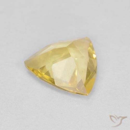 Beryl Gemstone in 7.1 x 6.6 mm Size for Sale, Beryl Stone in Mellow Yellow Color