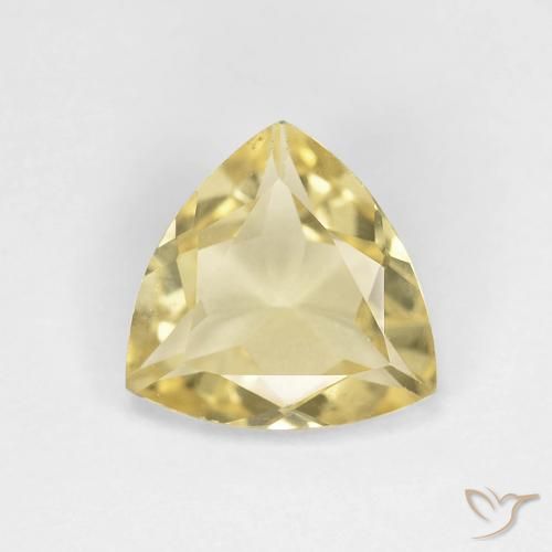 1.30ct Natural Warm Yellow Beryl, Trillion, VVS