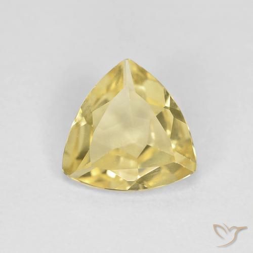 0.80ct Natural Warm Yellow Beryl, Trillion, VVS