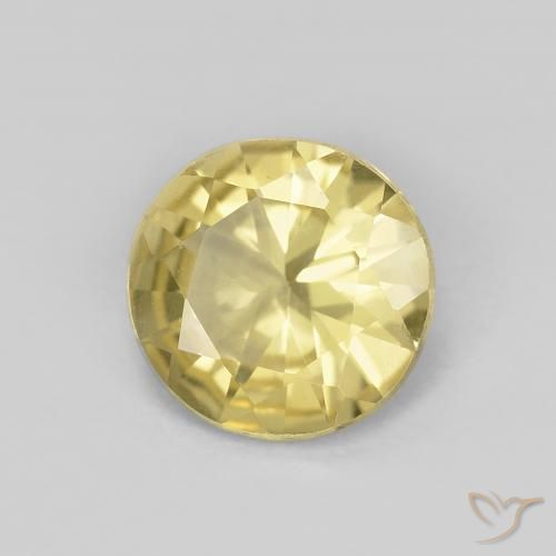 1.32 ct Yellow Beryl Stone, Natural Beryl in Diamond-Cut Shape for Sale