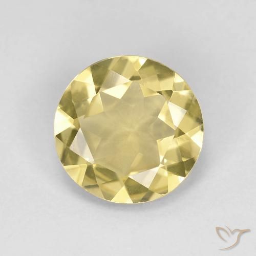 1.53ct Natural Light Gold Beryl, Round, VVS