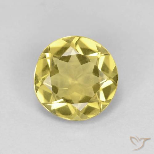 1.34ct Natural Light Yellow Beryl, Round, VVS