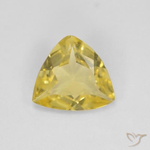 0.98ct Natural Light Golden-Yellow Beryl, Trillion, VVS