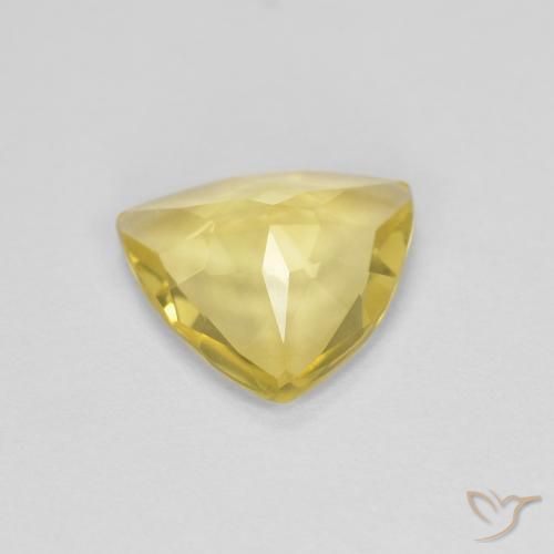 Beryl Gemstone in 8.1 x 7.4 mm Size for Sale, Beryl Stone in Light Golden-Yellow Color