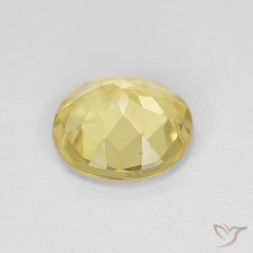 Beryl Gemstone in 8 mm (calibrated) Size for Sale, Beryl Stone in Warm Yellow Color