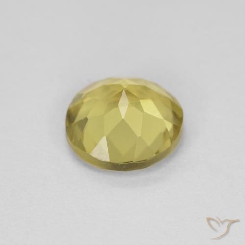 Beryl Gemstone in 7 mm (calibrated) Size for Sale, Beryl Stone in Tuscany Yellow Color