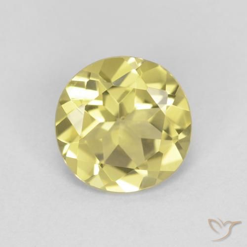 1.05ct Natural Light Yellow Beryl, Round, VVS