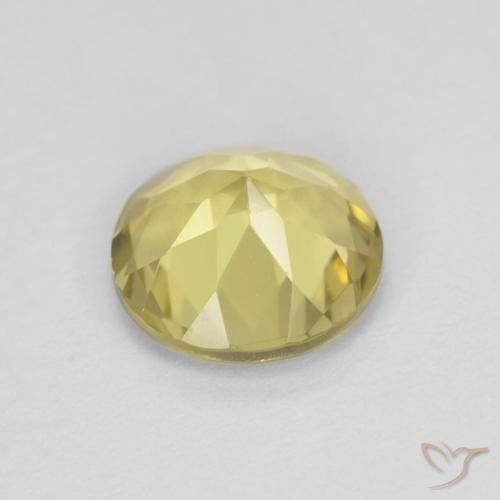 Beryl Gemstone in 7 mm (calibrated) Size for Sale, Beryl Stone in Light Yellow Color