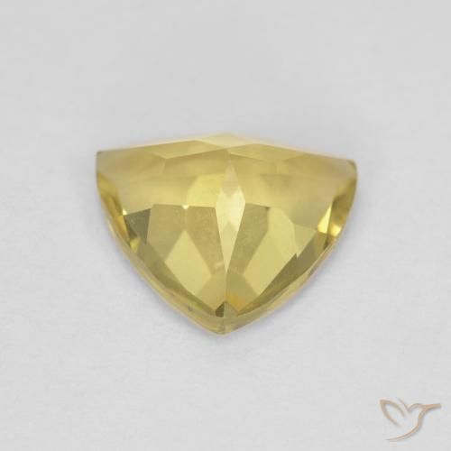 Beryl Gemstone in 8.4 x 8 mm Size for Sale, Beryl Stone in Medium Yellow Color