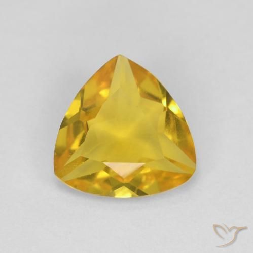 0.85ct Natural Honey Yellow Beryl, Trillion, VVS