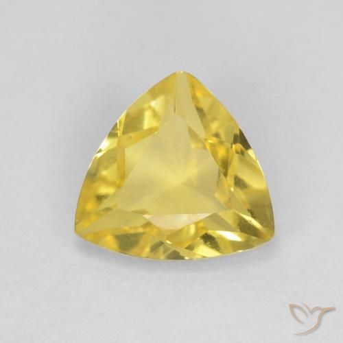 0.92ct Natural Tuscany Yellow Beryl, Trillion, VVS