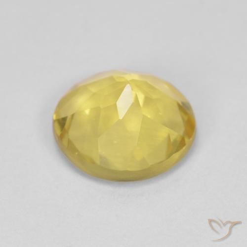 Beryl Gemstone in 8 mm (calibrated) Size for Sale, Beryl Stone in Light Honey Yellow Color