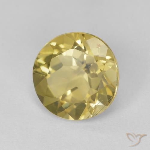 Berilo Amarillo De 1,58 Quilates, Corte Redondo De 7,9 mm Desde Madagascar, Photo A