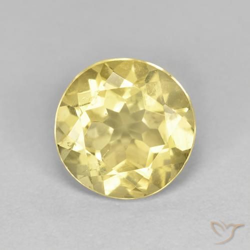 1.82ct Natural Tuscany Yellow Beryl, Round, VS
