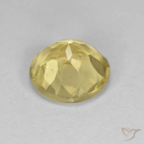Beryl Gemstone in 8 mm (calibrated) Size for Sale, Beryl Stone in Tuscany Yellow Color