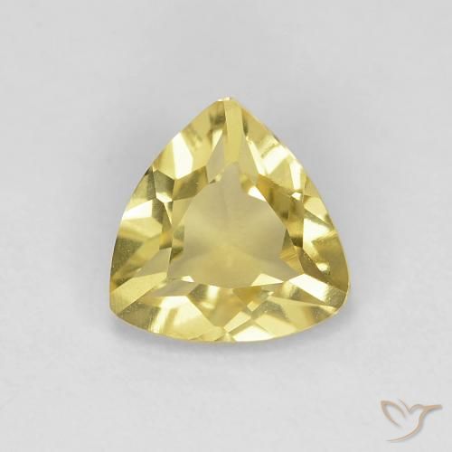 0.92ct Natural Mellow Yellow Beryl, Trillion, VVS-VS