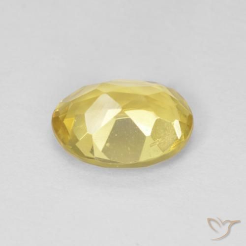 Beryl Gemstone in 8 x 6 mm (calibrated) Size for Sale, Beryl Stone in Medium Yellow Color