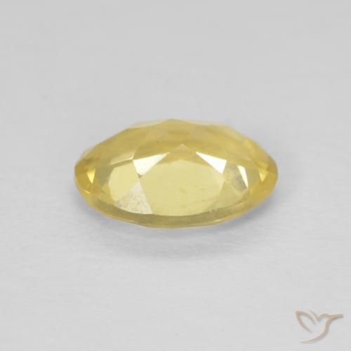 Beryl Gemstone in 8 x 6 mm (calibrated) Size for Sale, Beryl Stone in Medium Yellow Color