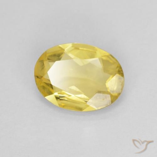 0.86ct Natural Tuscany Yellow Beryl, Oval, VS