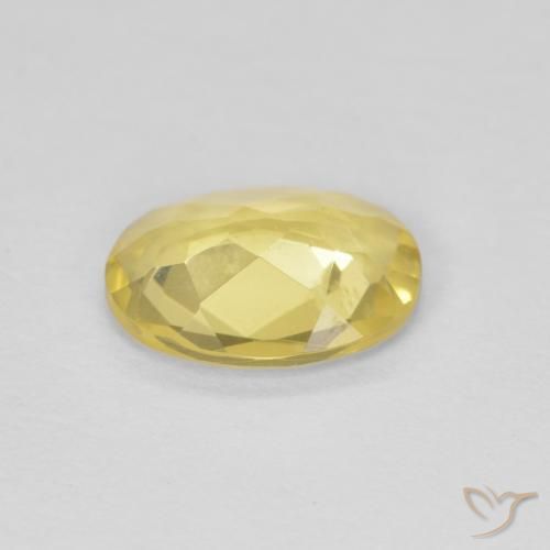 Beryl Gemstone in 8 x 6 mm (calibrated) Size for Sale, Beryl Stone in Tuscany Yellow Color