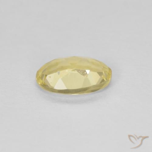 Beryl Gemstone in 7 x 5 mm (calibrated) Size for Sale, Beryl Stone in Very Light Dijon Yellow Color