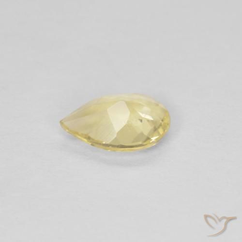 Beryl Gemstone in 6.4 x 4.4 mm Size for Sale, Beryl Stone in Light Earthy Yellow Color