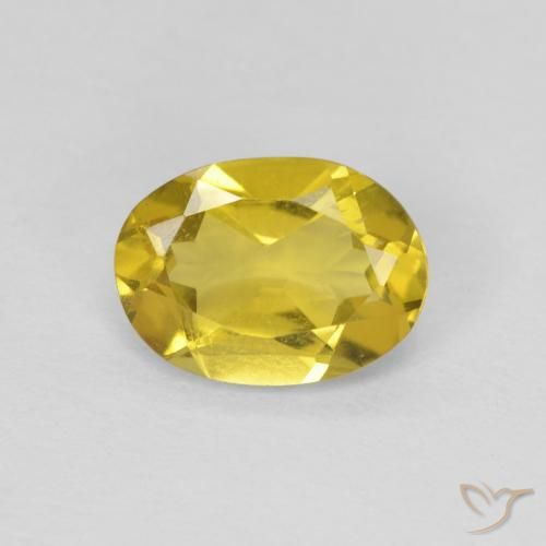 1.01ct Natural Medium Yellow Beryl, Oval, VS