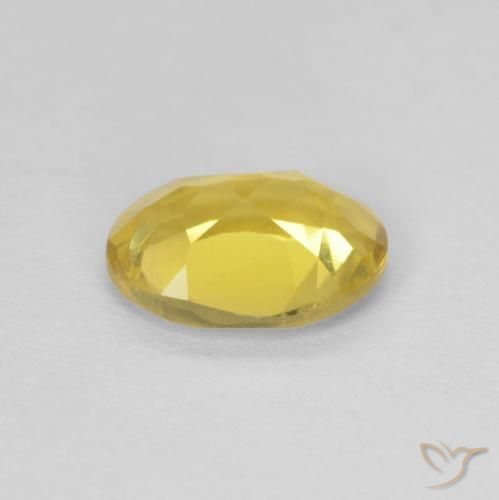 Beryl Gemstone in 8 x 6 mm (calibrated) Size for Sale, Beryl Stone in Medium Yellow Color