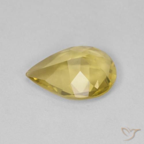 Beryl Gemstone in 9 x 6 mm (calibrated) Size for Sale, Beryl Stone in Light Golden-Yellow Color