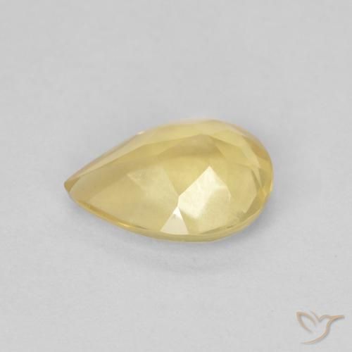 Beryl Gemstone in 8 x 6 mm (calibrated) Size for Sale, Beryl Stone in Light Gold Color