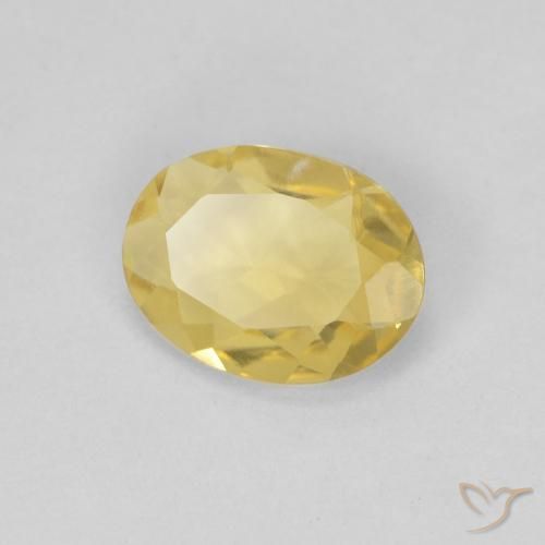 0.85ct Natural Light Golden-Yellow Beryl, Oval, VVS