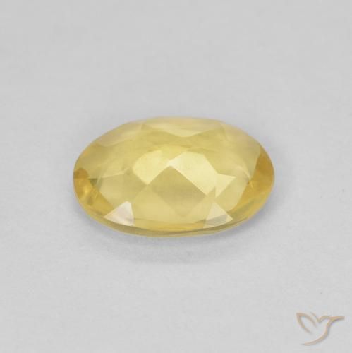 Beryl Gemstone in 8 x 6 mm (calibrated) Size for Sale, Beryl Stone in Light Golden-Yellow Color