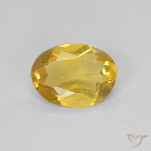 0.94ct Natural Deep Yellow Beryl, Oval, VVS